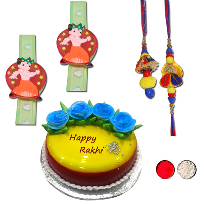 "Rakhis, vanilla  Gel Cake -1 kg - Click here to View more details about this Product